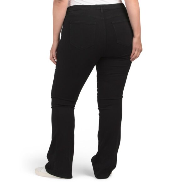 PAIGE Black Shadow Plus Manhattan Bootcut Jeans - Picture 2 of 2